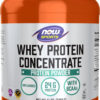 NOW Foods Sports Nutrition, Whey Protein Concentrate, 24 G With BCAAs, Unflavored Powder, 5-Pound