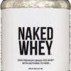 NAKED Whey 2LB 100% Grass Fed Whey Protein Powder - Only 1 Ingredient, Unflavored Whey Protein, Undenatured, Gluten Free, Soy Free, No GMOs, No Preservatives