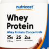 Nutricost Whey Protein Concentrate (Chocolate) 2LBS - Gluten Free & Non-GMO
