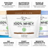Muscle Feast 100% Grass Fed Whey Protein Powder, All Natural, Hormone Free Paure Raised Whey Protein Powder for Women & Men - Whey Concentrate, Isolate & Hydrolyzed Protein Powder Blend - Vanilla, 5lb
