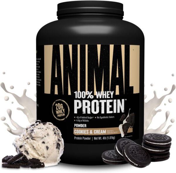 68946e0eed7be14edec0cd499c775aa145b21a82c271fc5fe44ab.jpg Animal 100% Whey Protein Powder – Whey Blend for Pre Workout or Post Workout, Recovery, or an Anytime Low Sugar Protein Boost Meal Replacement with BCAA Branched Chain Amino Acids – Chocolate, 4 lb