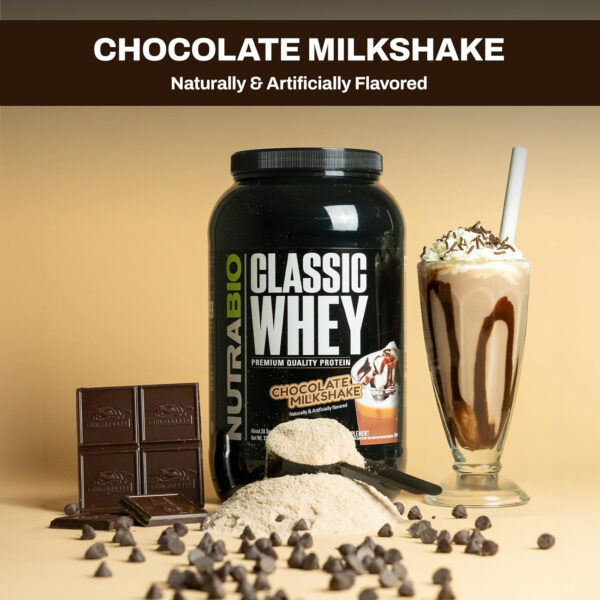 NutraBio Classic Whey Protein Powder- 25G of Protein Per Scoop - Full-Spectrum Amino Acid Profile - No Fillers, Artificial Colors, Preservatives - Low Glycemic Index - Creamy Vanilla, 5 Pounds