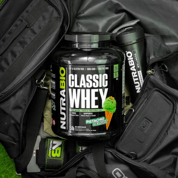 NutraBio Classic Whey Protein Powder- 25G of Protein Per Scoop - Full-Spectrum Amino Acid Profile - No Fillers, Artificial Colors, Preservatives - Low Glycemic Index - Creamy Vanilla, 5 Pounds