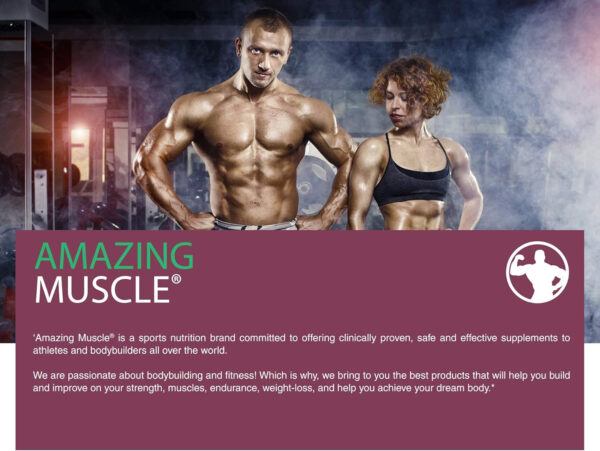 Amazing Muscle 100% Whey Protein Powder *Advanced Formula with Whey Protein Isolate Along with Ultra Filtered Whey Protein Concentrate (Cookie & Cream, 5 Lb)