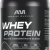 Amazing Muscle 100% Whey Protein Powder *Advanced Formula with Whey Protein Isolate Along with Ultra Filtered Whey Protein Concentrate (Cookie & Cream, 5 Lb)