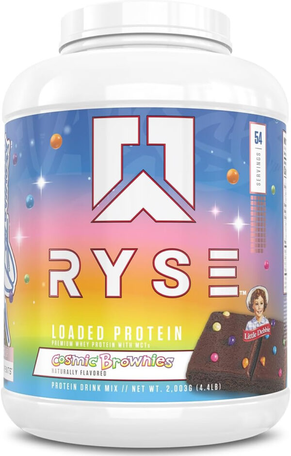 68946faddb367a6e8588855231a2c0231d52efa2ddad008724453.jpg RYSE Loaded Protein Powder - Cinnamon Toast - 25g Whey Protein Isolate & Concentrate with Prebiotic Fiber & MCTs - Low Carb, Low Sugar, Digestive-Friendly - 54 Servings / 4 lb Tub