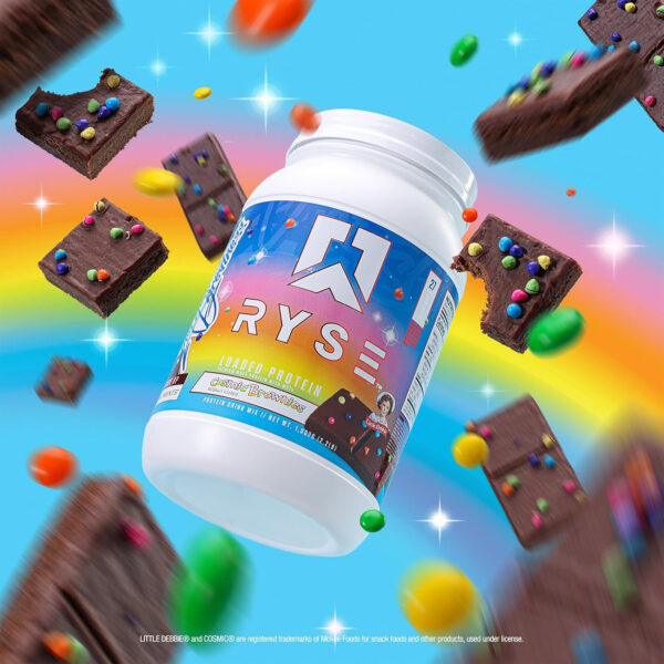 68946fb4808e4acae69ab58ed9452abf2d0521a1d69d7000f2dc2.jpg RYSE Loaded Protein Powder - Cinnamon Toast - 25g Whey Protein Isolate & Concentrate with Prebiotic Fiber & MCTs - Low Carb, Low Sugar, Digestive-Friendly - 54 Servings / 4 lb Tub
