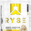 68946fd0aa4aaa84e67a15147f78aac788c673d40833fe16f9e09.jpg RYSE Loaded Protein Powder - Cinnamon Toast - 25g Whey Protein Isolate & Concentrate with Prebiotic Fiber & MCTs - Low Carb, Low Sugar, Digestive-Friendly - 54 Servings / 4 lb Tub