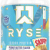 68946fd805a6d5e1eb626c1687f83cdda660f6ff8550f7e6a25be.jpg RYSE Loaded Protein Powder - Cinnamon Toast - 25g Whey Protein Isolate & Concentrate with Prebiotic Fiber & MCTs - Low Carb, Low Sugar, Digestive-Friendly - 54 Servings / 4 lb Tub