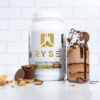 68947003df9510ef559f3a10a6b64d2871898c3ffd7ff119be9c9.jpg RYSE Loaded Protein Powder - Cinnamon Toast - 25g Whey Protein Isolate & Concentrate with Prebiotic Fiber & MCTs - Low Carb, Low Sugar, Digestive-Friendly - 54 Servings / 4 lb Tub