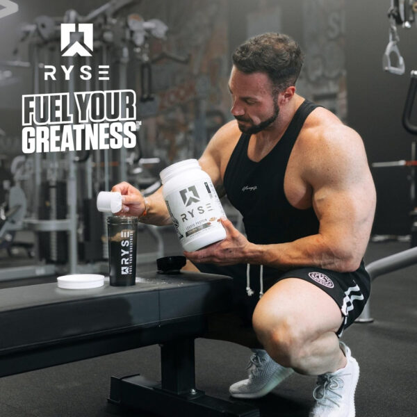 6894700f9c83cdd4e47657e4d3475acc76d14f5428cd8f816cf21.jpg RYSE Loaded Protein Powder - Cinnamon Toast - 25g Whey Protein Isolate & Concentrate with Prebiotic Fiber & MCTs - Low Carb, Low Sugar, Digestive-Friendly - 54 Servings / 4 lb Tub