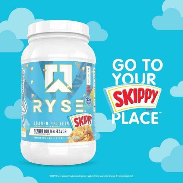 68947017a3406dcb4c868b2821b5b792a4ff77a6098275237684b.jpg RYSE Loaded Protein Powder - Cinnamon Toast - 25g Whey Protein Isolate & Concentrate with Prebiotic Fiber & MCTs - Low Carb, Low Sugar, Digestive-Friendly - 54 Servings / 4 lb Tub