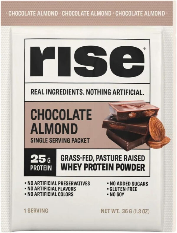 Rise Grass-Fed Whey Protein Powder - Vanilla | 25g Protein No Artificial Flavors, Colors, or Preservatives - Sugar Free, Gluten-Free, Soy Free (2.3 lbs)