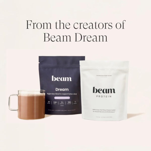 68947145d12a2c897e62cc1aa614026d9083edf8654766e84cba0.jpg Beam Grass Fed Whey Protein Powder – Chocolate Peanut Butter, 12 Servings, 22g Protein Per Serving, Clean Whey Isolate & Concentrate, Low Carb, Paleo Friendly, GMO Free, Gluten Free, 3rd Party Tested