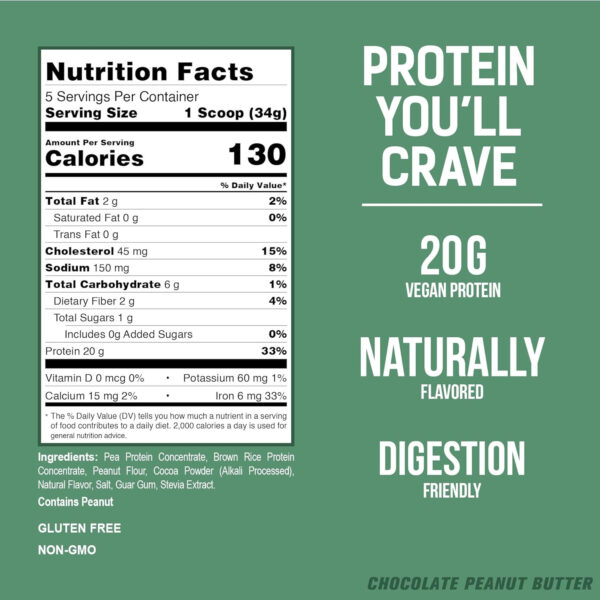 689480bde4383be2782310190b094355c5da92597805f5e0ee638.jpg PEScience Select Vegan Protein Powder, Plant Based with Amazing Taste, Smooth Texture, Pea Protein Brown Rice Blend, Dairy Free, Gluten Free, Soy Free, 5 Servings, Chocolate Bliss