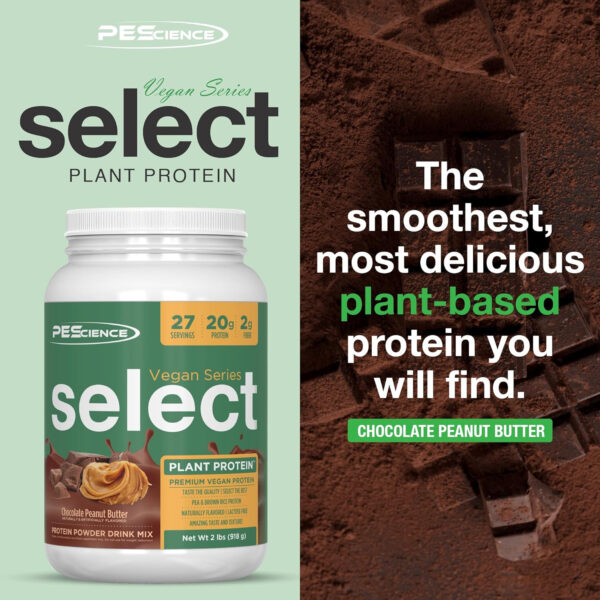 689480c5750700f81669d92c43d68615514b6f66b9dfcbb1cd578.jpg PEScience Select Vegan Protein Powder, Plant Based with Amazing Taste, Smooth Texture, Pea Protein Brown Rice Blend, Dairy Free, Gluten Free, Soy Free, 5 Servings, Chocolate Bliss