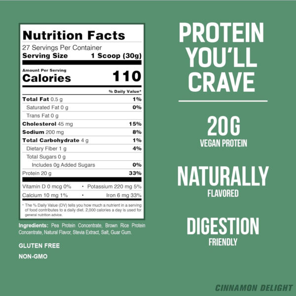 689480db8e07081a616f2bba7742088b7a0f36d05d2d145ec9944.jpg PEScience Select Vegan Protein Powder, Plant Based with Amazing Taste, Smooth Texture, Pea Protein Brown Rice Blend, Dairy Free, Gluten Free, Soy Free, 5 Servings, Chocolate Bliss