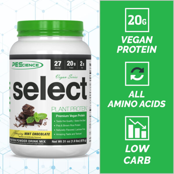 689480e74eb997428836457f63fb6a4ab90c1cfb21c2103500ab6.jpg PEScience Select Vegan Protein Powder, Plant Based with Amazing Taste, Smooth Texture, Pea Protein Brown Rice Blend, Dairy Free, Gluten Free, Soy Free, 5 Servings, Chocolate Bliss
