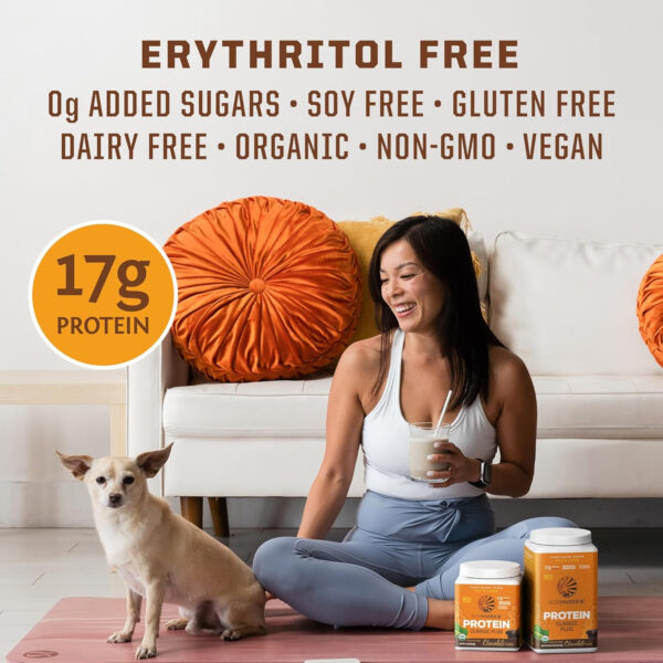 Brown Rice Protein Powder with Bcaa & Amino Acids Raw Rice Protein Shake Gluten Free Low Carb Dairy Free | Plant Based Classic Sprouted Brown Rice Protein Powder Natural 375g by Sunwarrior