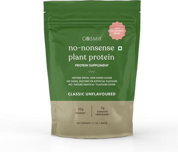 No-Nonsense Plant Protein, 21g Organic Brown Rice & Pea Isolate, Plant Based, Vegan, Gluten/Dairy Free, Sugar Free, Vanilla Latte, 1.1lb (1pk, 13 Servings)