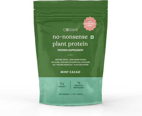 No-Nonsense Plant Protein, 21g Organic Brown Rice & Pea Isolate, Plant Based, Vegan, Gluten/Dairy Free, Sugar Free, Vanilla Latte, 1.1lb (1pk, 13 Servings)