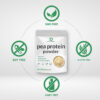 Unflavored Pea Protein Powder, 5lbs – Premium North American Grown Peas – Easily Digested Isolate Form – Great for Shakes, Bars, or Snacks – 27g Protein Serving, Soy Free, Vegan