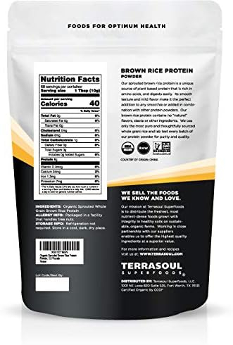 689483d4dcf95341639d80677ea11c9c08b8ae02f0e0321ac98d8.jpg Terrasoul Superfoods Organic Sprouted Brown Rice Protein Powder, 1.5 Pounds