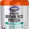 689483ec621645c55643dfd399956cbdd099b0ea1586483518241.jpg NOW Foods Sports Nutrition, Sprouted Brown Rice Protein, 80% Protein, Unflavored Powder, 2-Pound