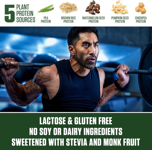 6894840e0d8d210aaea2833597e9eada5929fdc10a1ebfa69db8f.jpg Dymatize Vegan Plant Protein, Smooth Vanilla, 25g Protein, 4.8g BCAAs, Complete Amino Acid Profile, 15 Servings
