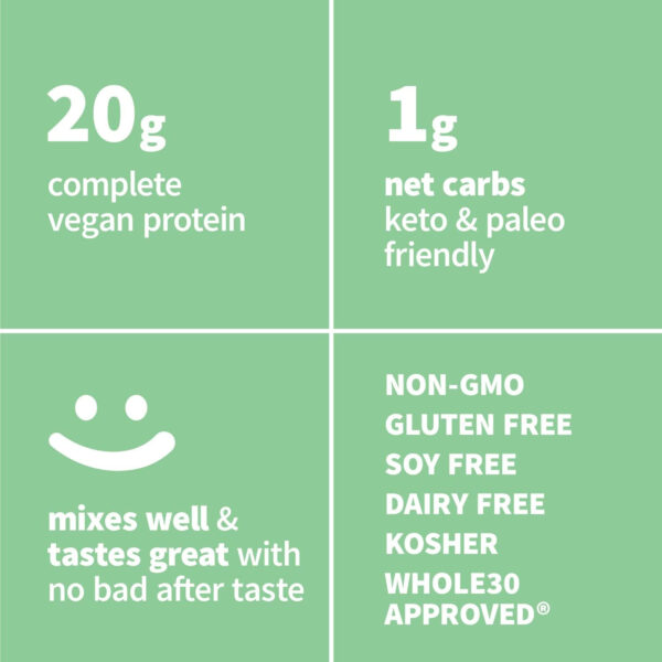 Sprout Living Organic Pea Protein Powder, Unflavored, 20 Grams of Plant Based Organic Protein Powder Without Artificial Sweeteners, Non Dairy, Non-GMO, Vegan, Gluten Free (1 Pound, 19 Servings)