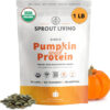 Sprout Living Organic Pea Protein Powder, Unflavored, 20 Grams of Plant Based Organic Protein Powder Without Artificial Sweeteners, Non Dairy, Non-GMO, Vegan, Gluten Free (1 Pound, 19 Servings)