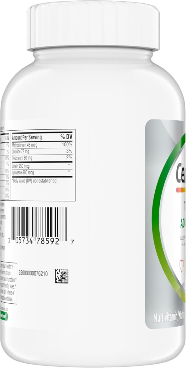 Centrum Minis Silver Multivitamin Tablet for Adults 50 Plus, Multimineral Supplement, Vitamin D3, B-Vitamins, Gluten Free, Non-GMO Ingredients, Supports Memory and Cognition in Older Adults - 320 Ct