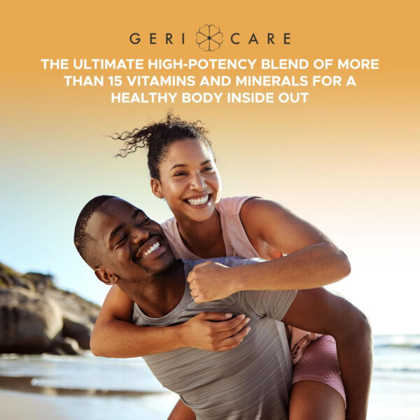 One-Daily Multivitamins with Minerals for Men & Women (100 Tablets) by GeriCare| High-Potency Multi-Vitamin & Multimineral Dietary Supplement for Immunity, Energy| Complete Daily Nutritional Support