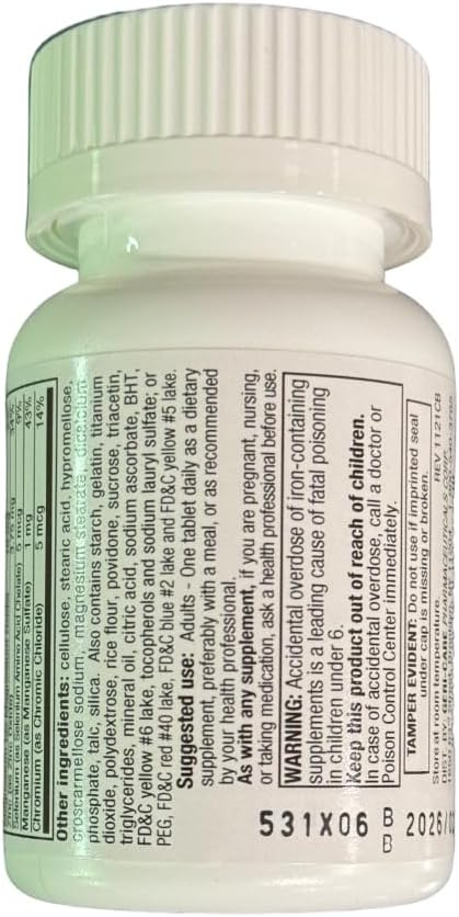 One-Daily Multivitamins with Minerals for Men & Women (100 Tablets) by GeriCare| High-Potency Multi-Vitamin & Multimineral Dietary Supplement for Immunity, Energy| Complete Daily Nutritional Support