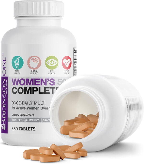 Bronson ONE Daily Women’s 50+ Complete Multivitamin Multimineral, 180 Tablets