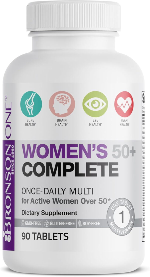 Bronson ONE Daily Women’s 50+ Complete Multivitamin Multimineral, 180 Tablets