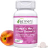 EZ Melts Dissolvable Multivitamin with Iron for Women and Men, Sugar-Free, 1-Month Supply