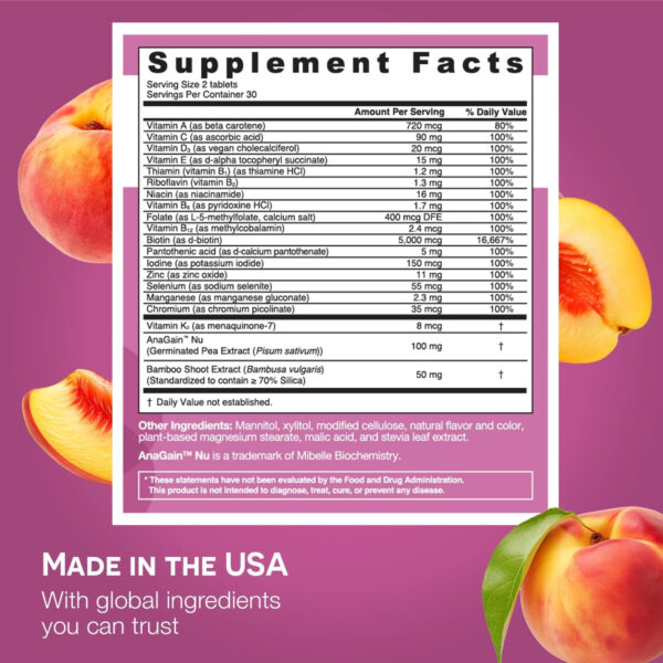 EZ Melts Dissolvable Multivitamin with Iron for Women and Men, Sugar-Free, 1-Month Supply