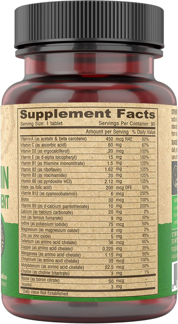 68948bd0c64d82ede3c2608b3d13dffd941d6ef454a0cf0ef303c.jpg DEVA Vegan Multivitamin for Women & Men with Iron, Vitamin C, E, B Complex Vitamins, Zinc, 90 Tiny Tablets