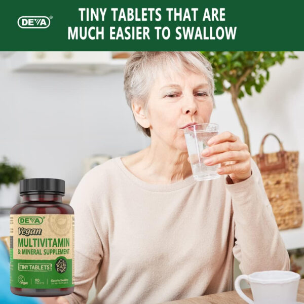 68948bd508e618f9f9c3593ce8b8d224dab654fc2feef9bc2a040.jpg DEVA Vegan Multivitamin for Women & Men with Iron, Vitamin C, E, B Complex Vitamins, Zinc, 90 Tiny Tablets