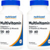 Nutricost Multivitamin with Probiotics 120 Vegetarian Capsules - Packed with Vitamins & Minerals