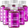 Vitamatic Biotin Gummies 10,000 mcg for Stronger Hair, Skin & Nails - 60 Vegan Gummies - Also Called Vitamin B7 (1 Bottle)