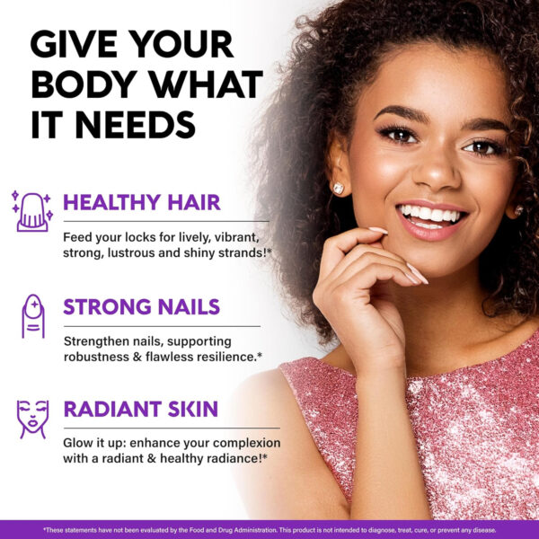 68948e069f2eaccbbb0aee38c1bcc503b726727ae450512b513f9.jpg Biotin Gummies with Collagen - Hair Growth Support Skin, & Nail Strength - for Women & Men - Biotin 10000mcg | Keratin | Hyaluronic Acid | B-Complex | Saw Palmetto - Sugar-Free, Mixed Berry - 60 Gummy
