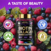 68948e0abe1d3750f1ac7ddd19123f888536539f1985055c87ccd.jpg Biotin Gummies with Collagen - Hair Growth Support Skin, & Nail Strength - for Women & Men - Biotin 10000mcg | Keratin | Hyaluronic Acid | B-Complex | Saw Palmetto - Sugar-Free, Mixed Berry - 60 Gummy