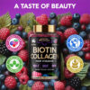 68948e133893e01a14ff6217554fdcae2ef48c37fa90106b0bbbe.jpg Biotin Gummies with Collagen - Hair Growth Support Skin, & Nail Strength - for Women & Men - Biotin 10000mcg | Keratin | Hyaluronic Acid | B-Complex | Saw Palmetto - Sugar-Free, Mixed Berry - 60 Gummy