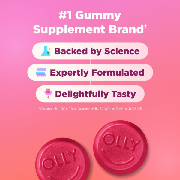 68948e4a291b4dec00f6bf683d2f3aec79aad8457369ccb19edc8.jpg OLLY Undeniable Beauty Gummy, For Hair, Skin, Nails, Biotin, Vitamin C, Keratin, Chewable Supplement, Grapefruit, 30 Day Supply - 60 Count