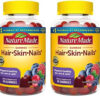 Nature Made Hair Skin and Nails with Biotin 2500 mcg, Dietary Supplement for Healthy Hair, Skin & Nails Support, 150 Gummies, 75 Day Supply