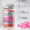 68948ffe70556afb08c476658b761a2af88cc517c93628aac12f2.jpg Horbäach Hair Skin and Nails Gummies | 100 Count | with Biotin | Fruit Flavored Vitamins | Non-GMO, Gluten Free Supplement