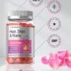 68948fffcffa0e1743a03256766cd80d095d1a26e7340d8ae812d.jpg Horbäach Hair Skin and Nails Gummies | 100 Count | with Biotin | Fruit Flavored Vitamins | Non-GMO, Gluten Free Supplement