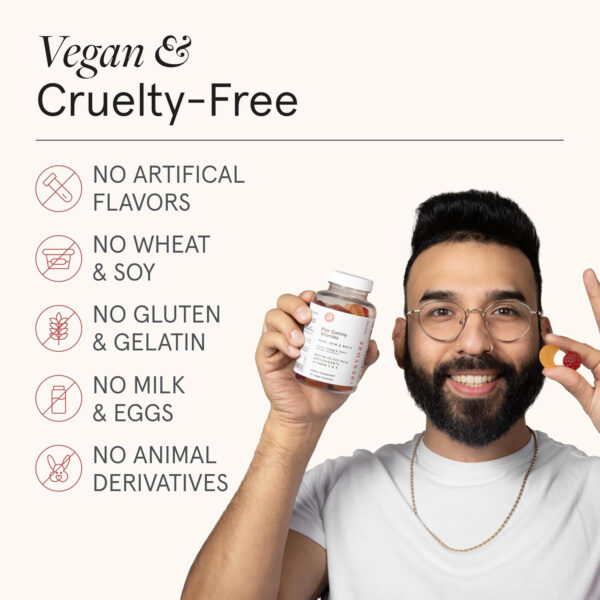 68949025989a64050c69f086f28531d4eefa14cd496d3cb7a3701.jpg iRestore Hair Gummy Vitamins, Vegan Biotin Gummies for Hair Skin and Nails Gummies, Hair Gummies, Biotin Gummies for Hair Growth Biotin Vitamins Hair Vitamins Gummies for Women & Men, Biotin 10000mcg